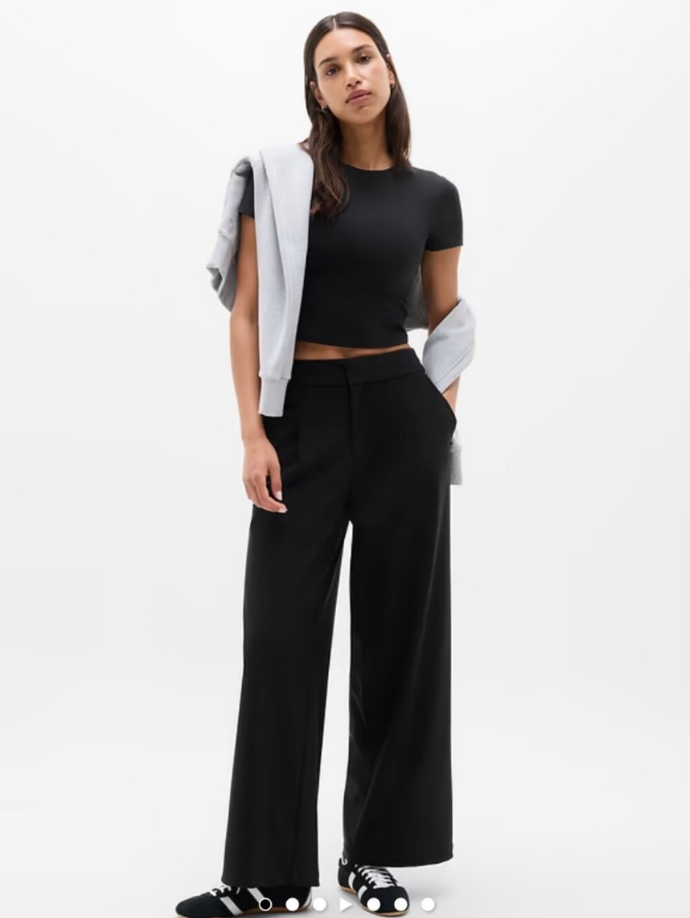 NWOT Athleta pinnacle high rise trouser black sz 10 Regular